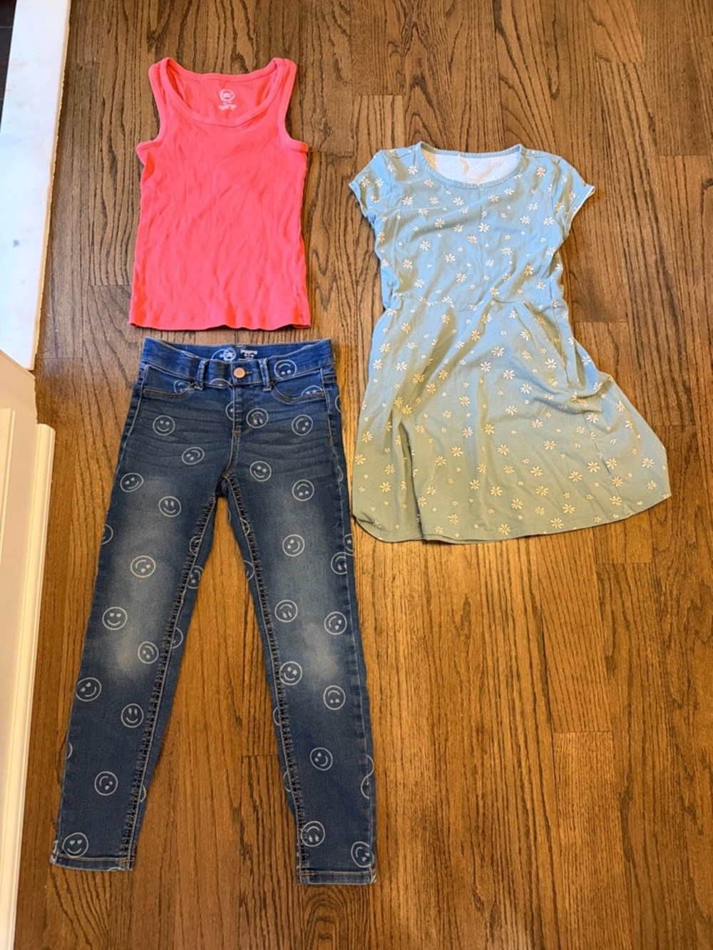Bundle from wonder nation. Girls Coral Tank Top, jeggings, and dress